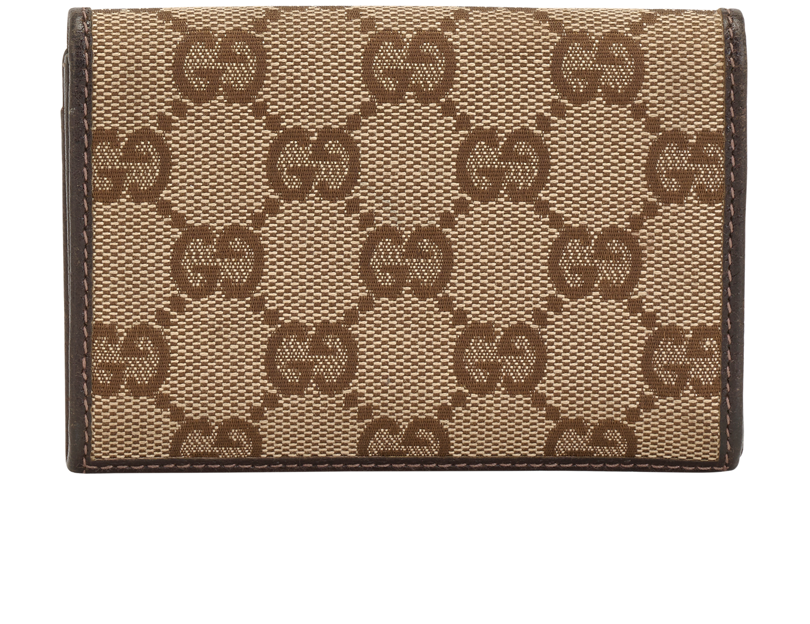 Gucci Cardholder, &pound;160, Accessories, Brown, Canvas/Leather, Back view